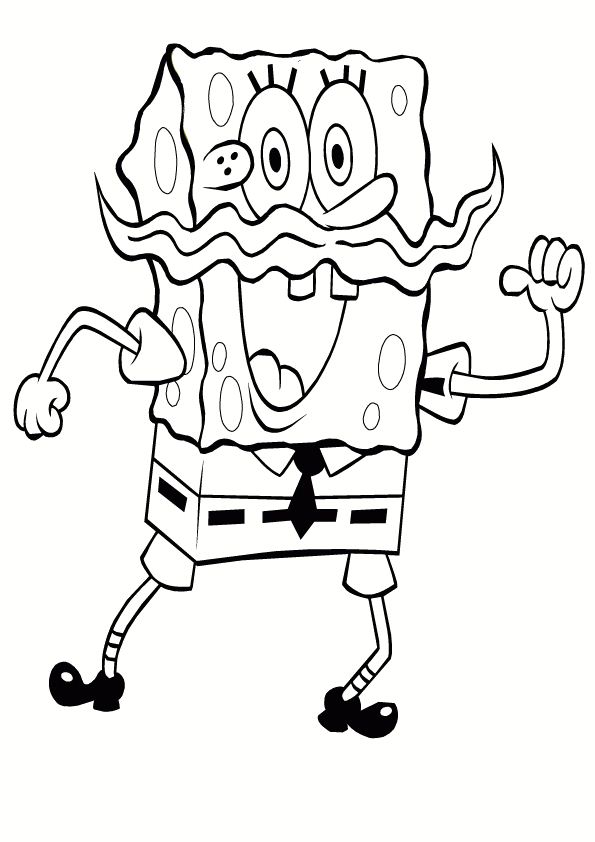Plansa de colorat cu Spongebob 59 74